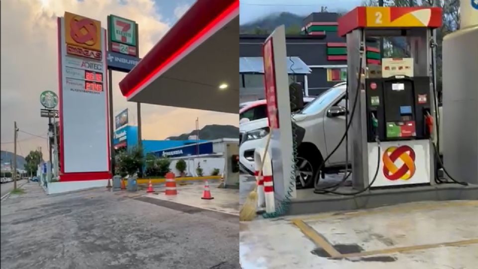 Gasolinera ubicada en avenida Lázaro Cárdenas, en San Pedro.