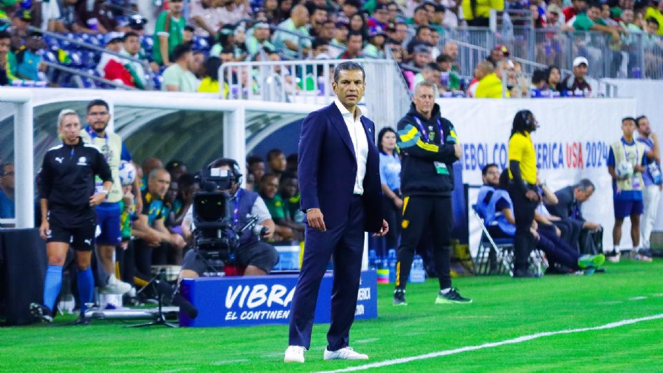 Jaime Lozano, director técnico de Mexico, durante el juego de la fase de grupo de la Copa America 2024 en el NRG Stadium