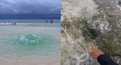 Video: Se forma un ojo de agua en mar de Playa del Carmen