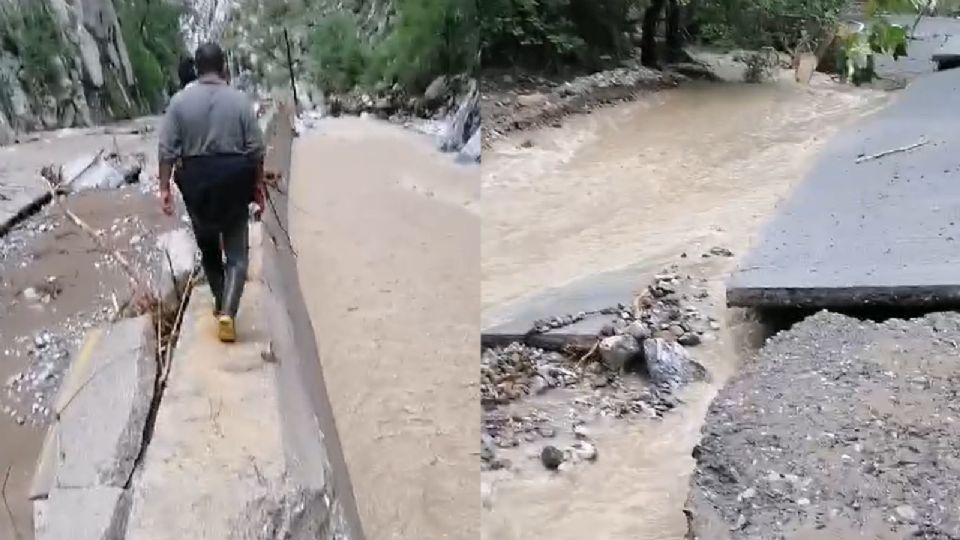 Zona de Laguna de Sánchez, en Santiago, Nuevo León.