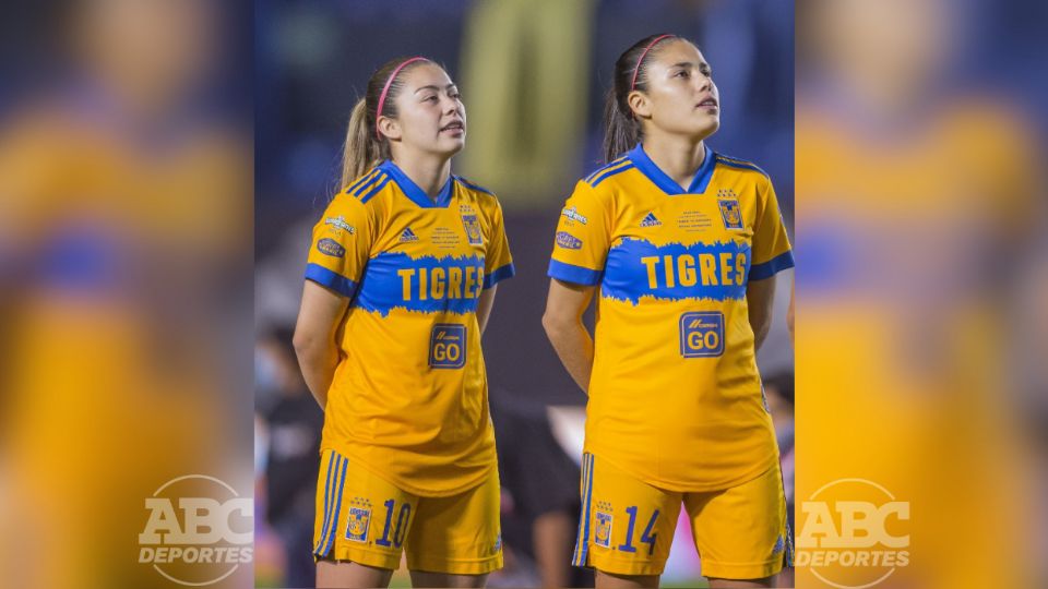 Lizbeth Ovalle y Katty Martínez en su etapa en Tigres Femenil.