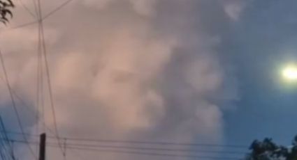 Captan nube con forma 'extraña' en Monterrey