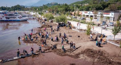 Ciudadanos acuden a limpiar la presa La Boca