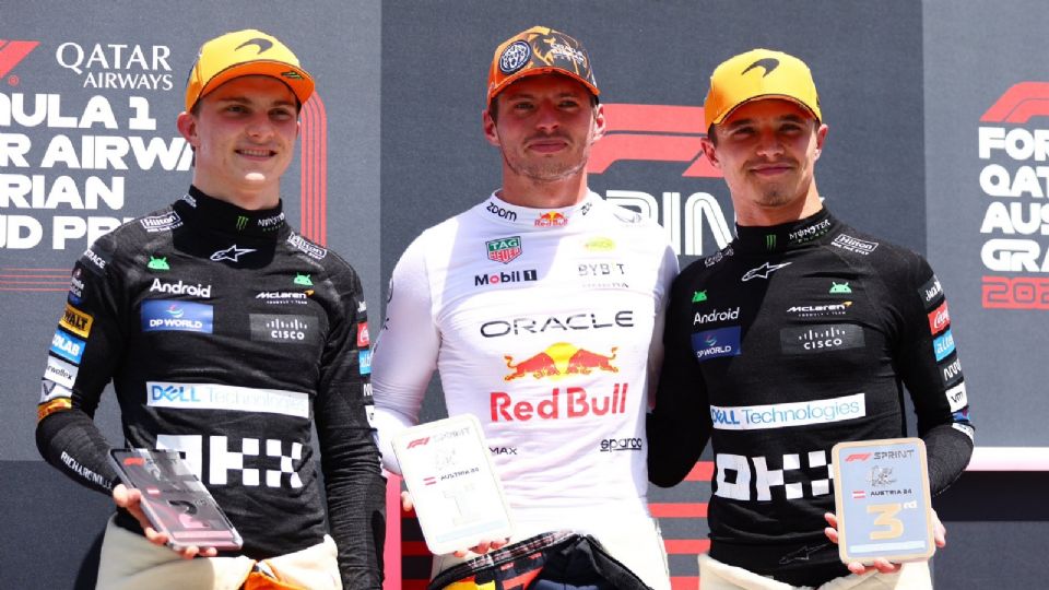 Max Verstappen superó a los pilotos dd McLaren, Oscar Piastri y Lando Norris, para ganar el Sprint en el Red Bull Ring.