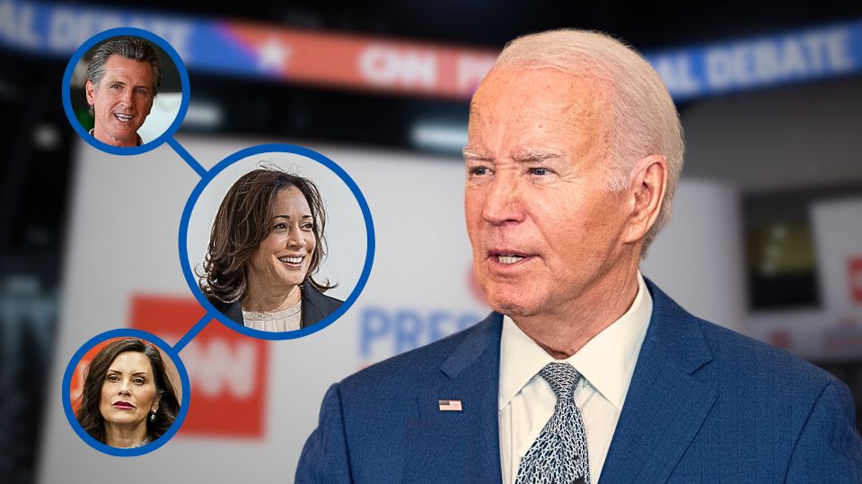 Foto: Joe Biden, Kamala Harris, Gavin Newsom, Gretchen Whitmer.