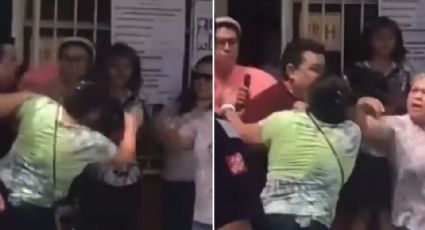 Video: Captan a mujeres peleándose en casilla electoral de Apodaca