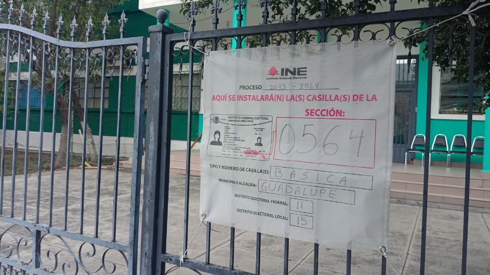 Casilla electoral en Guadalupe