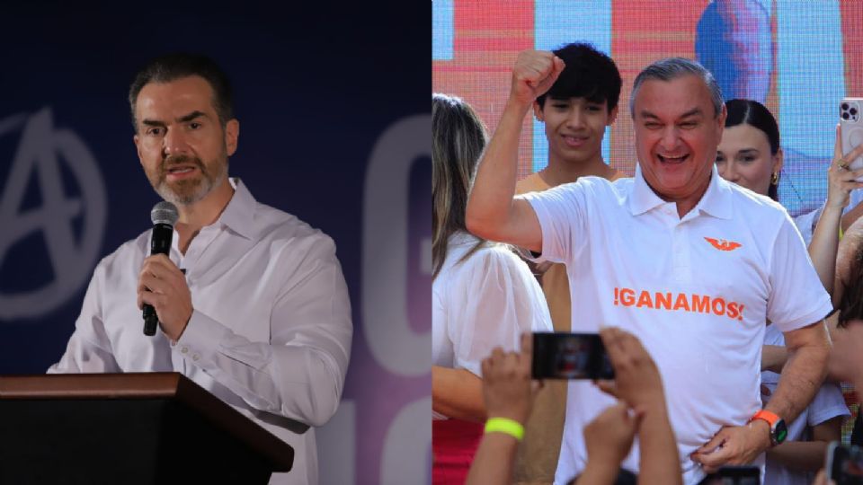 Adrián de la Garza (PRI-PAN-PRD) y Héctor García (Movimiento Ciudadano)