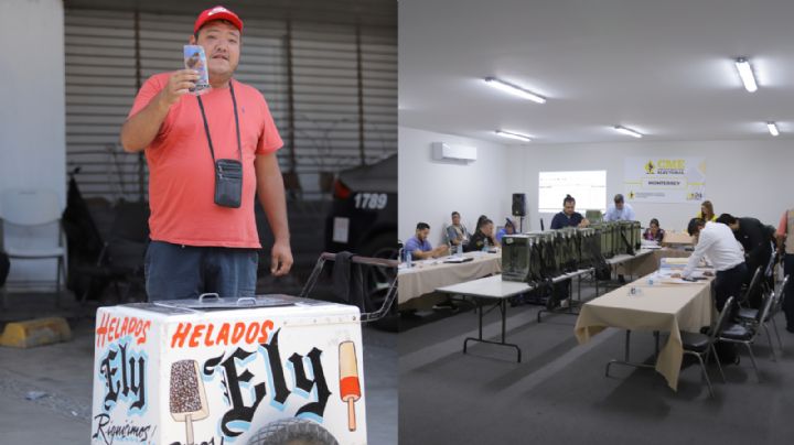 En recuento de votos en Monterrey, vendedor de helados hace 'su agosto'