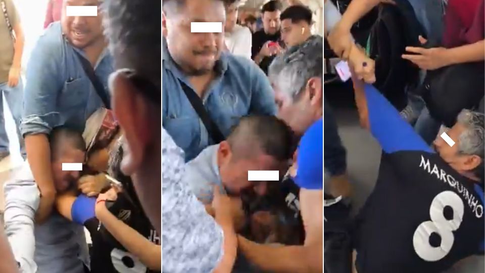 Pelea en el metro de Monterrey