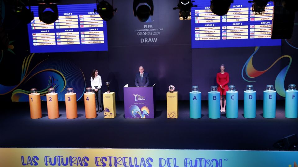 En Colombia se efectuó el sorteo para la Copa del Mundo femenil Sub 20 que se disputará este año en el país sudamericano.