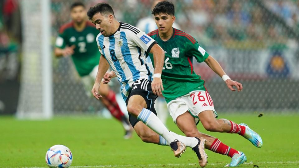 Kevin Álvarez durante la copa del Mundo del 2022.