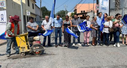 San Nicolás inicia rehabilitación en calles de la Colonia Centro