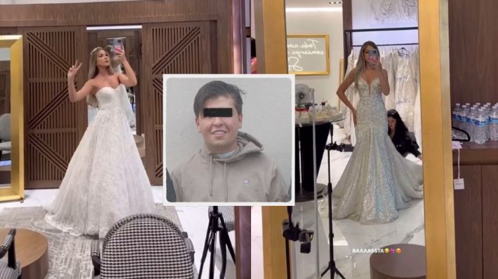 Pareja de 'Fofo' Márquez se prueba vestidos de novia, ¿Se casarán en la cárcel?