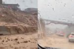 Lluvia deja vehículos varados en Paseo de los Leones y Paseo de Cumbres, Monterrey