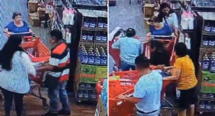 Video: Acorralan y le roban cartera a mujer en supermercado de San Pedro