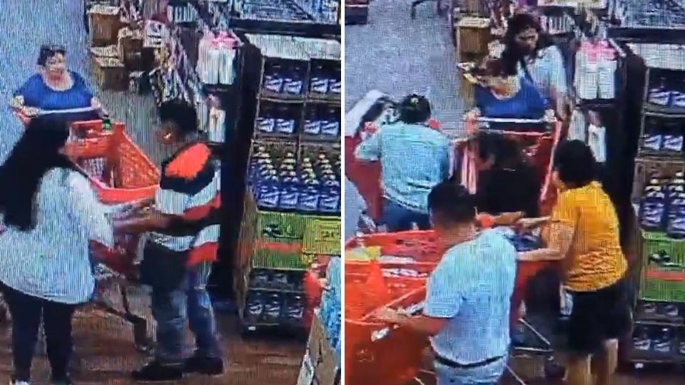 Roban cartera a mujer mientras compraba su despensa