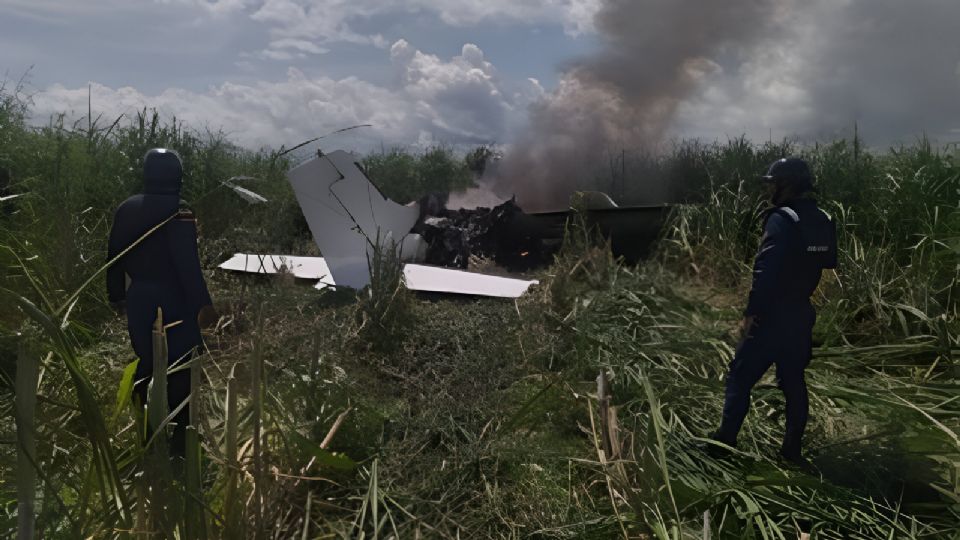 Avioneta siniestrada.