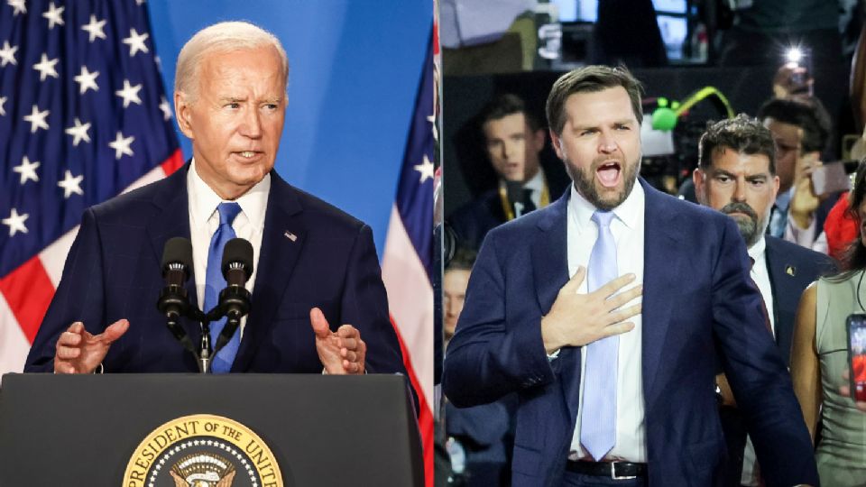 Joe Biden y  J.D. Vance.