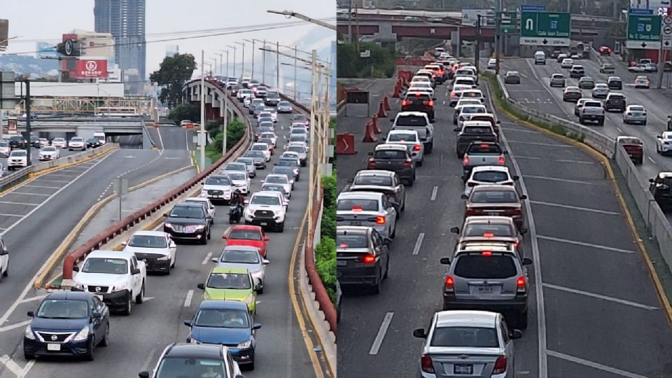 Segundo día de caos en la Av. Morones Prieto.