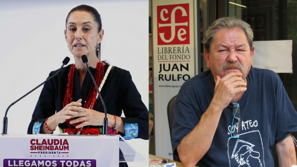 Claudia Sheinbaum y Paco Ignacio Taibo II.