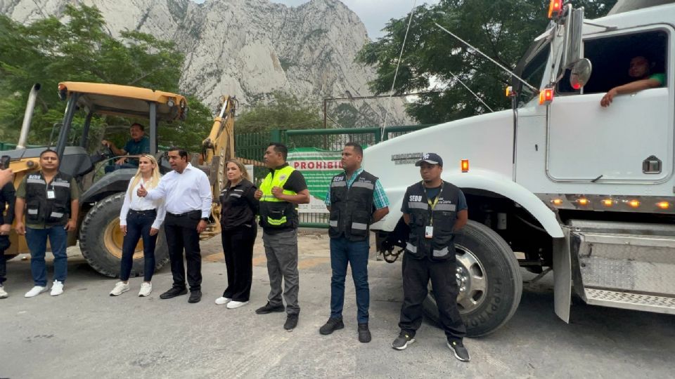 Trabajos en calles de La Huasteca