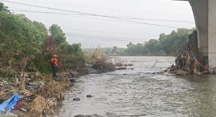 Hombre es arrastrado por la corriente del río Santa Catarina en Juárez, NL