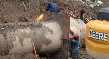 Santa Catarina seguirá sin agua; se revienta tubería en La Huasteca