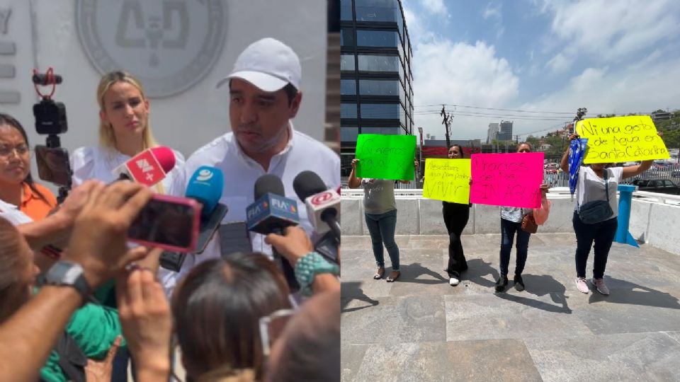 El alcalde de Santa Catarina, Jesús Nava, exige a AYD soluciones para sus ciudadanos, ante las fallas en el suministro de agua potable.