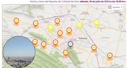 Predomina la mala calidad del aire en Monterrey