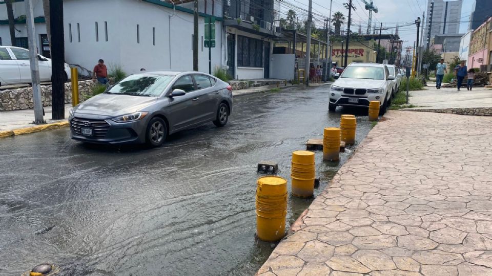 Encharcamiento a causa del agua de venero.