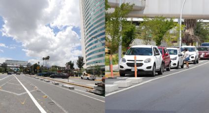 Automovilistas invaden ciclovía aún no terminada en el centro