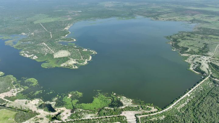 Los Mimbres: Esta es la pequeña presa que recibe agua de Cerro Prieto