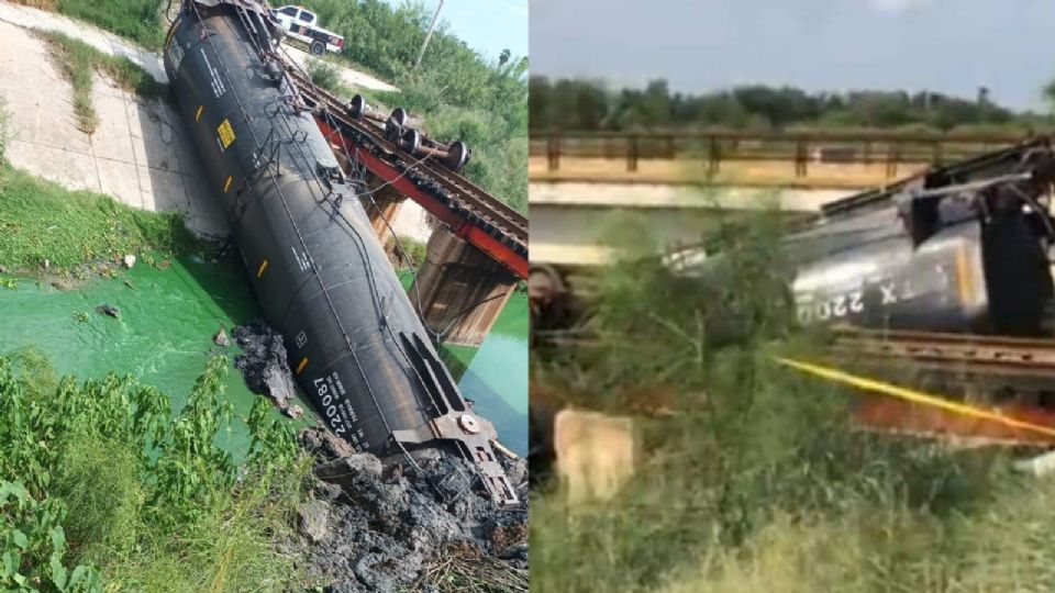 Se descarrila tren en Reynosa.