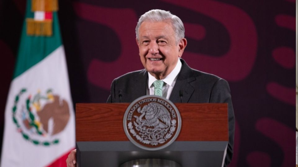 Andrés Manuel López Obrador, presiente de México, en rueda de prensa