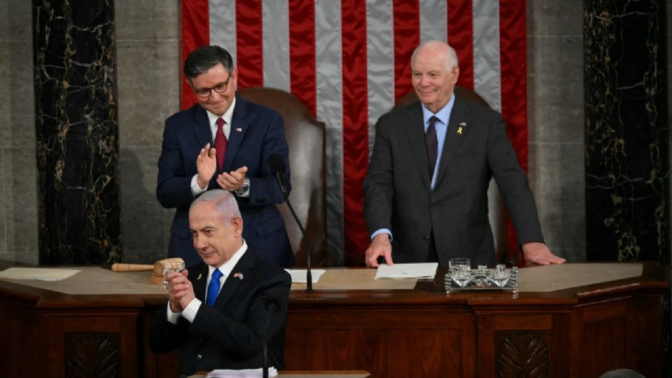 Benjamin Netanyahu en el Congreso de Estados Unidos.