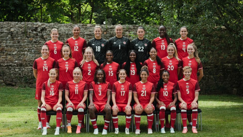 La Selección de Futbol Femenil de Canadá en los Juegos Olímpicos de París 2024.