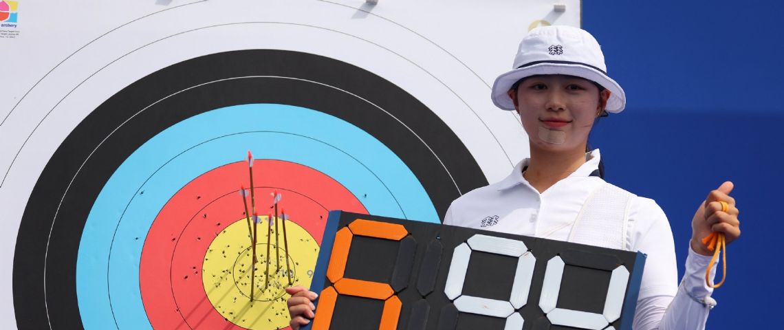 Lim Sihyeon rompe récord mundial de tiro con arco en París 2024