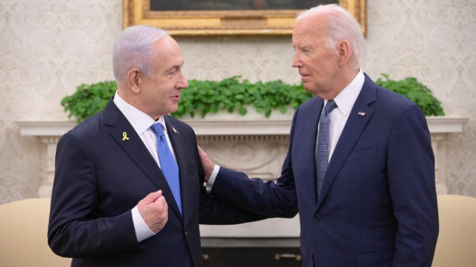 Benjamin Netanyahu y Joe Biden.