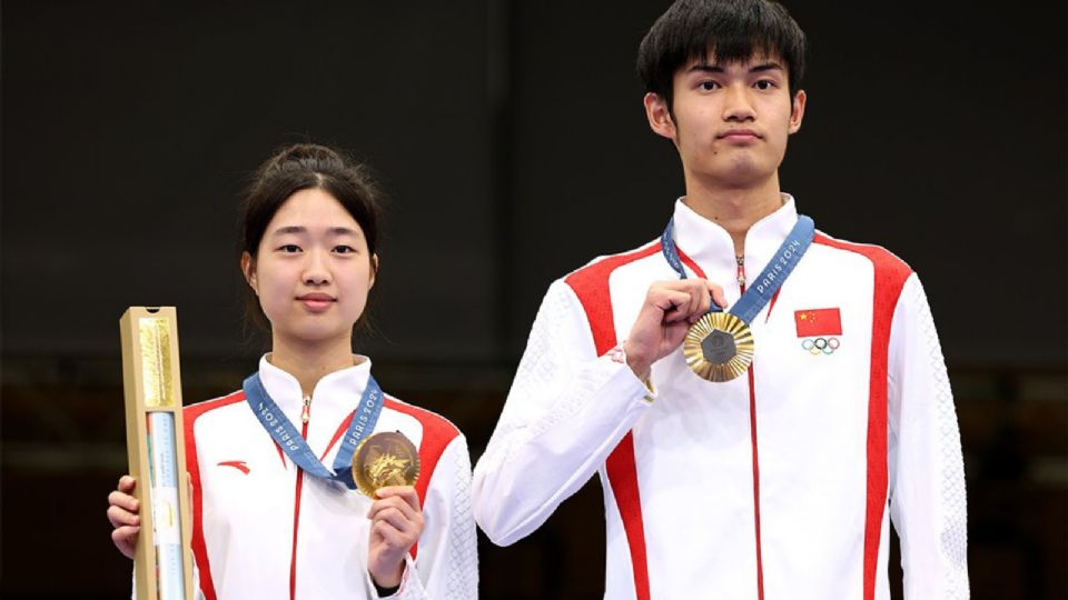 Yuting Huang y Lihao Sheng dan el primer oro a China en París 2024