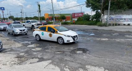 Tiene Guadalupe su propia 'zona de guerra' gracias a los baches