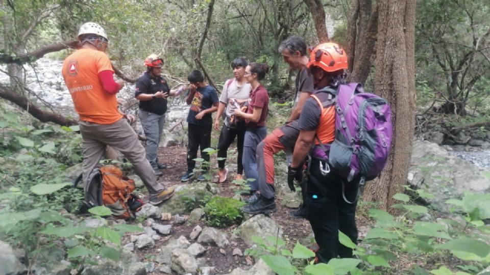 Rescate en el cerro de La Silla.