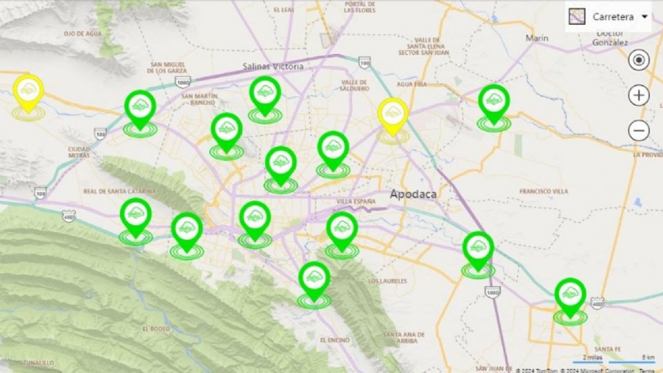 Estaciones de monitoreo.