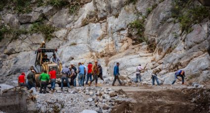 Rehabilitan carretera a Laguna de Sánchez tras paso de Alberto