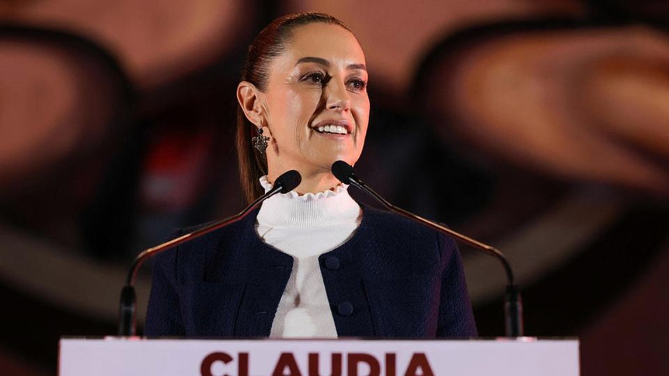 Claudia Sheinbaum durante un acto protocolario en la Ciudad de México | EFE