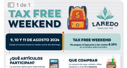 Laredo Texas invita a TAX FREE WEEKEND 2024