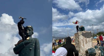 Derriban al menos 5 estatuas de Hugo Chávez tras elecciones en Venezuela