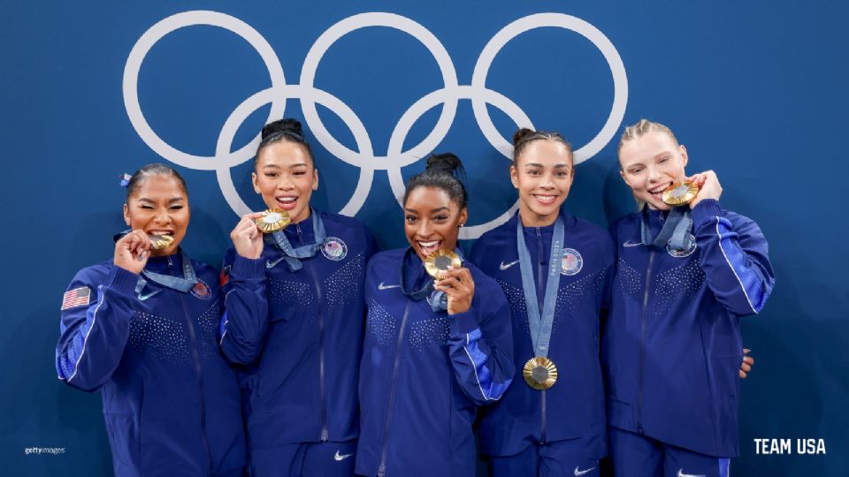 Simone Biles y Estados Unidos se llevan el Oro en gimnasia artística en París 2024.