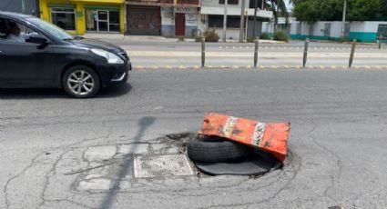 Siguen sin reparar registro abierto en Ruiz Cortines