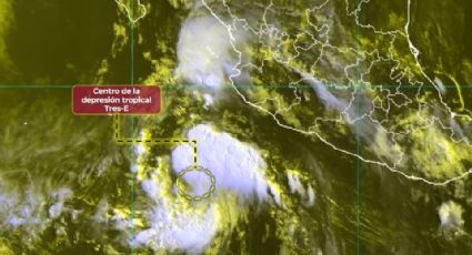 Se forma depresión tropical Tres-E en el océano Pacífico